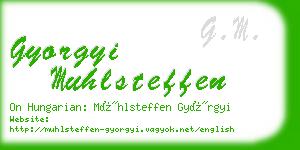 gyorgyi muhlsteffen business card